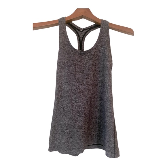 lululemon athletica Tops - Lululemon Cool Racer Back Tank Heather Grey/Graphite Size 10